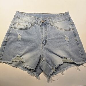 Zara Light Blue Jean Shorts